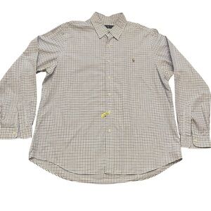 Polo Ralph Lauren Men's Long Sleeve Button Down Checkered Shirt
